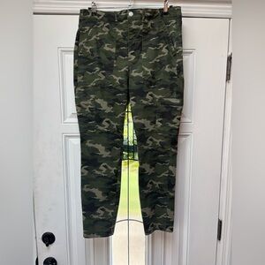 Nine West Olive Camouflage Trousers
